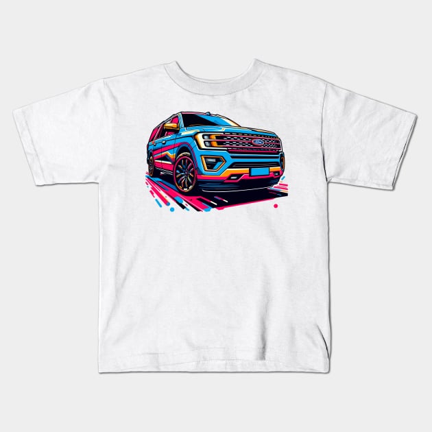 Ford Expedition Kids T-Shirt by Vehicles-Art